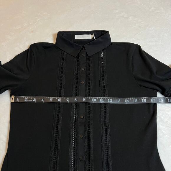 Anne Fontaine Marika Short Sleeve Button Up Shirt Size 40 (6-8) NEW Minimalist - Picture 9 of 10